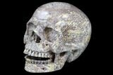 Realistic, Polished Jasper Skull #116719-2